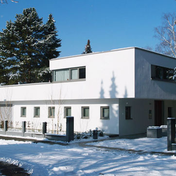 Neubau Putz Straßenseite