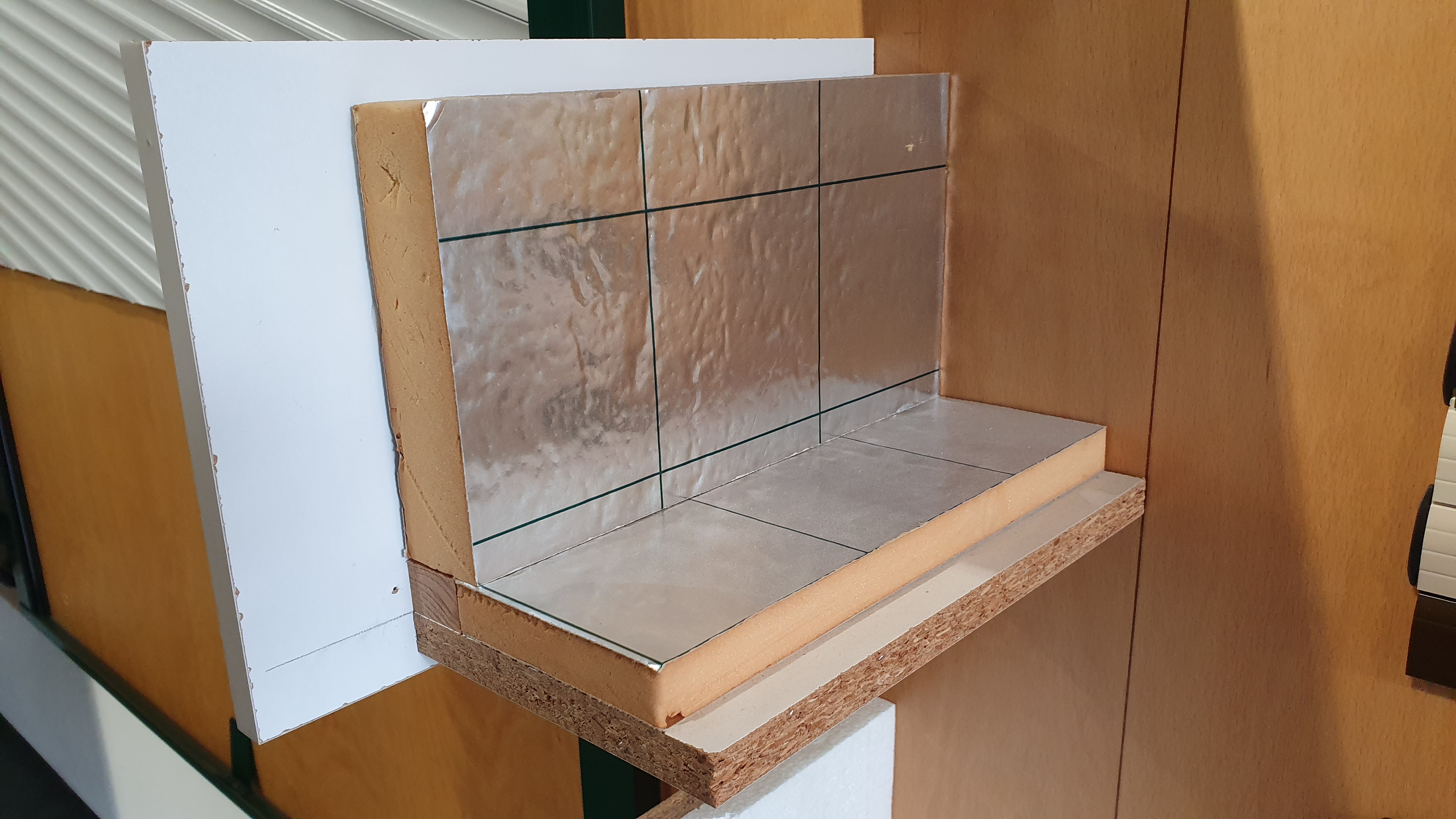 Querschnitt PVC Rolladenkasten Westerheide
