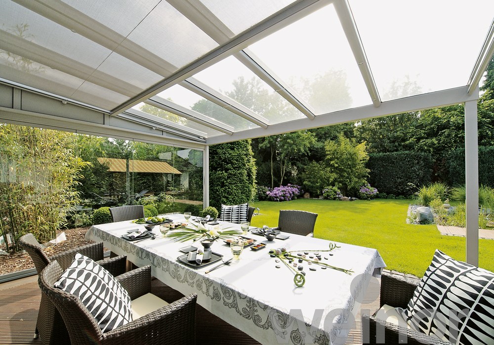 Weinor Terrazza Mittelpfosten Breite Terrasse Dach