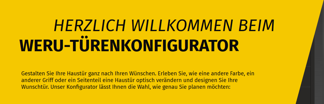 Weru Haustüren-Konfigurator